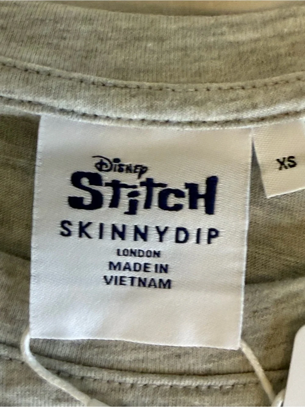 Disney Stitch x Skinny Dip Nightshirt Pajamas Women's Size XS Gray NEW - Picture 10 of 11